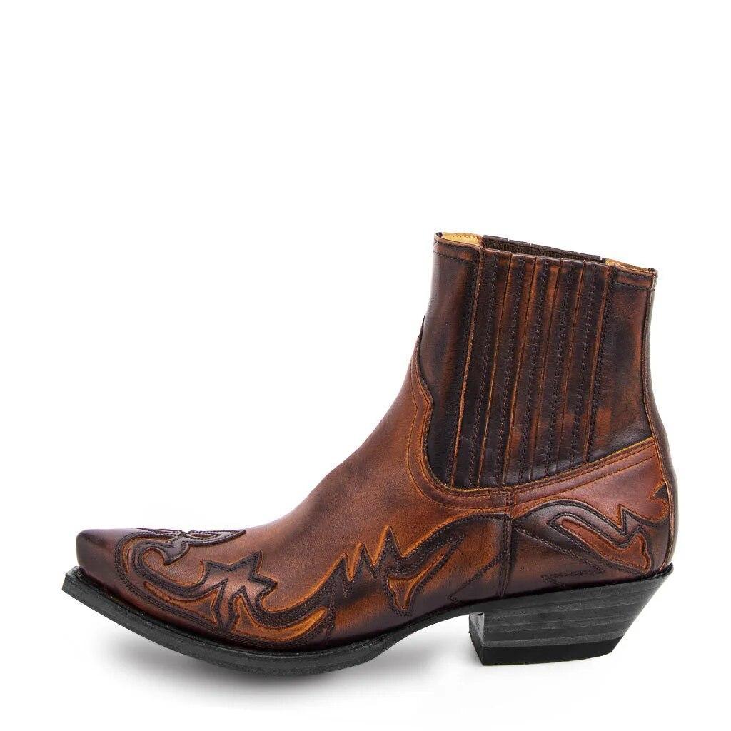 Skórzane buty kowbojskie