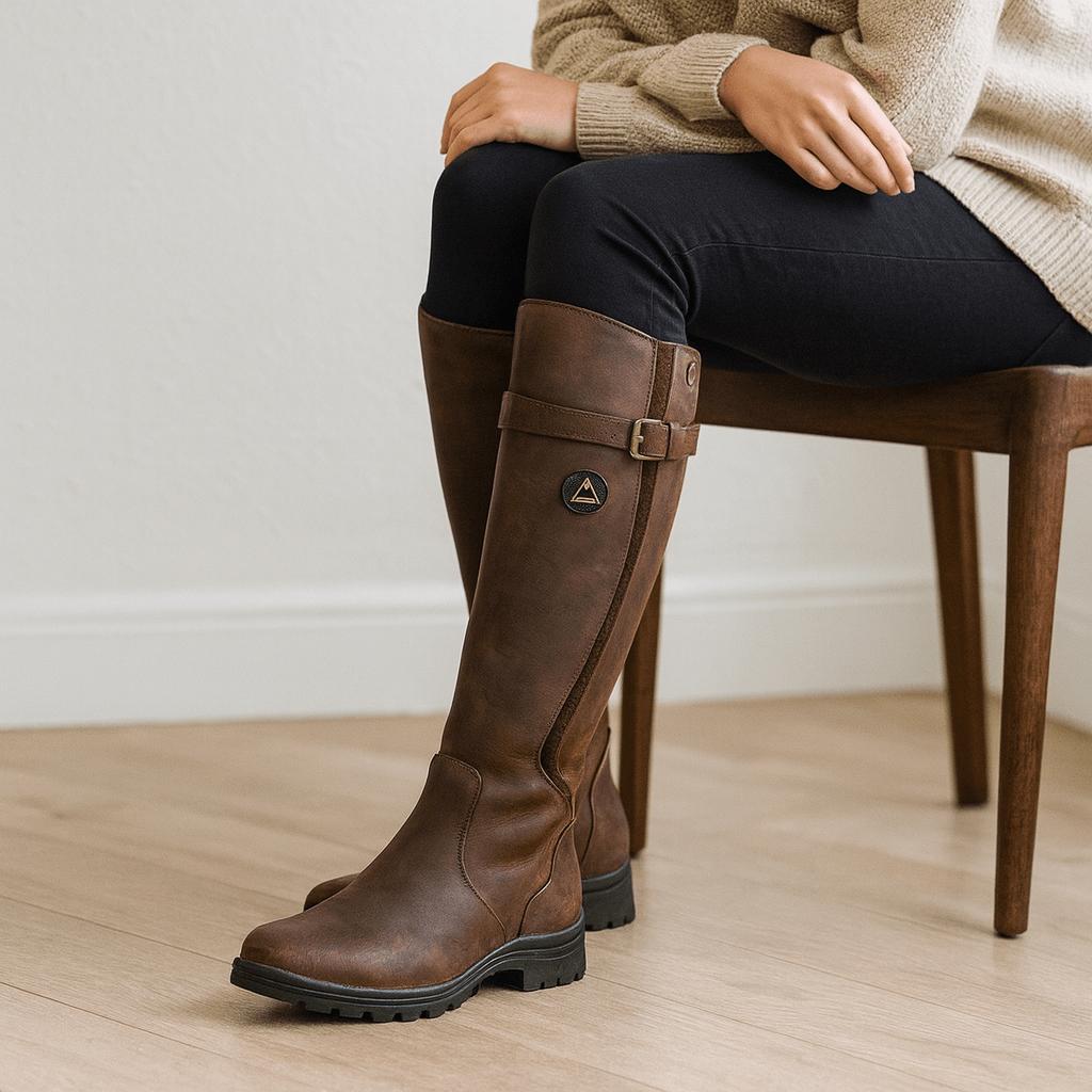 Buty za kolano z wytrzymałą podeszwą