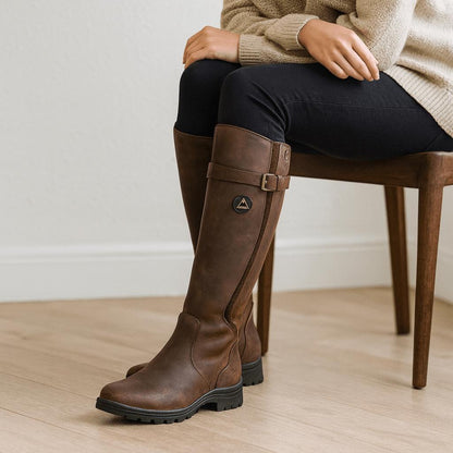 Buty za kolano z wytrzymałą podeszwą
