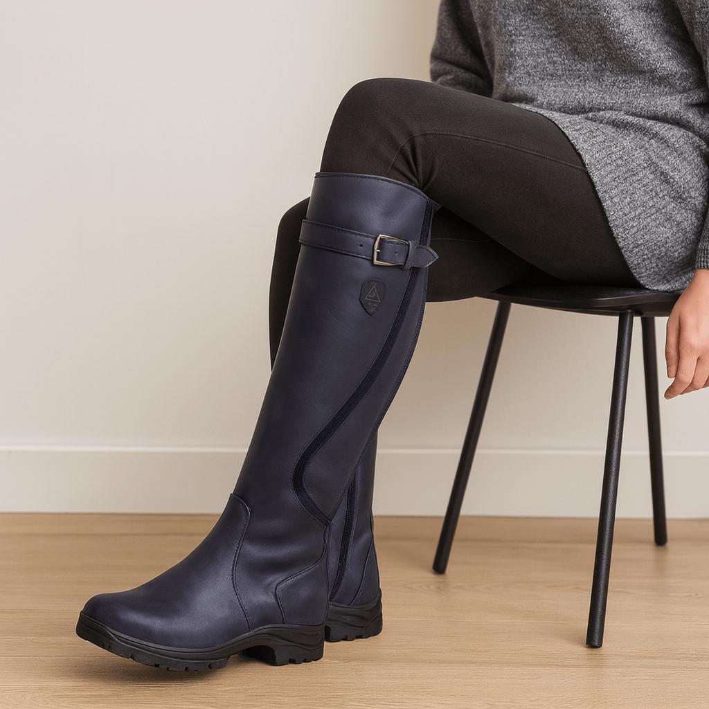 Buty za kolano z wytrzymałą podeszwą