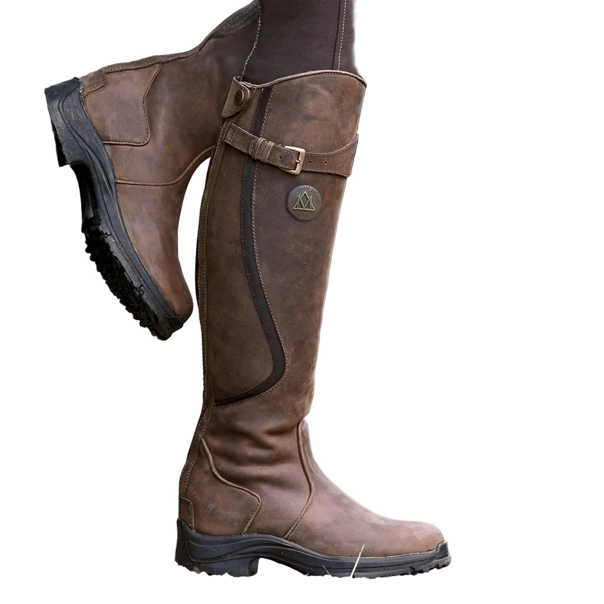 Buty za kolano z wytrzymałą podeszwą