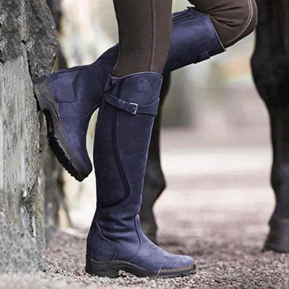 Buty za kolano z wytrzymałą podeszwą