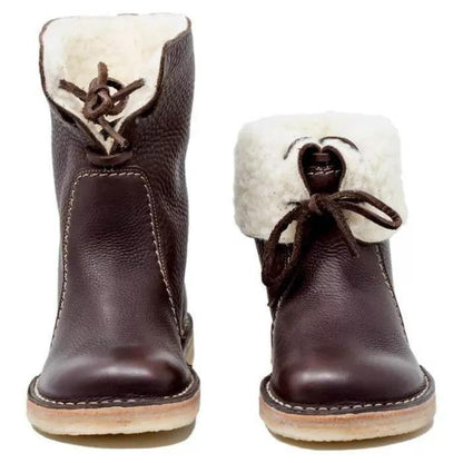 Buty zimowe z podszewką Shearling
