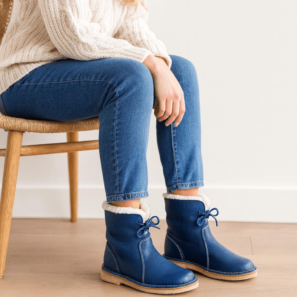 Buty zimowe z podszewką Shearling