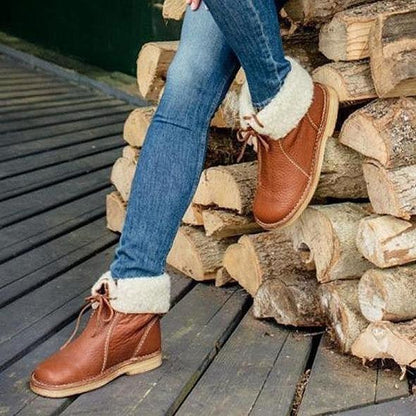 Buty zimowe z podszewką Shearling