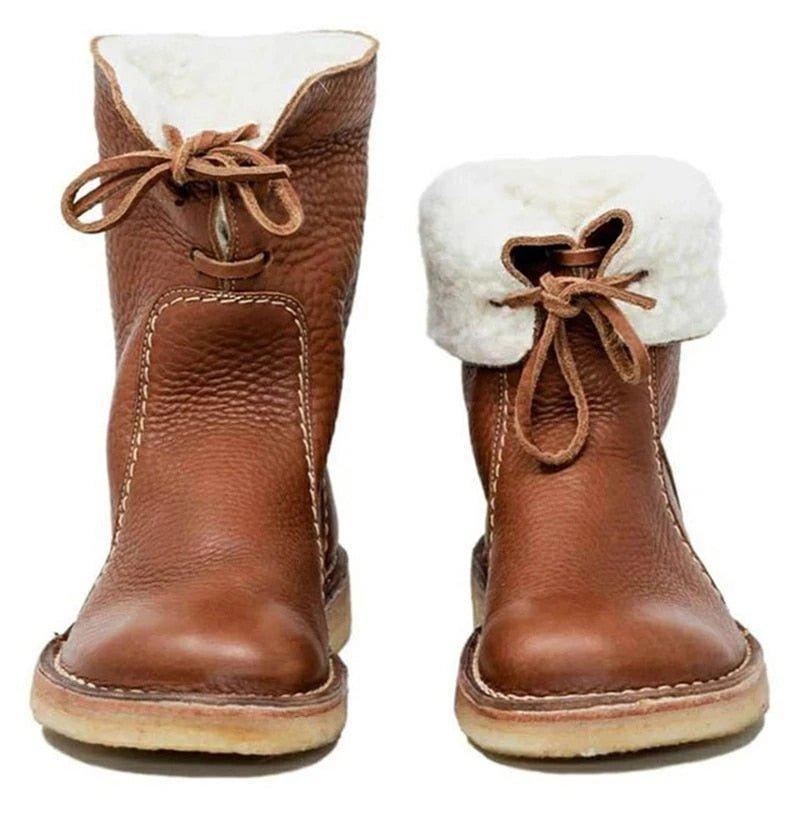 Buty zimowe z podszewką Shearling
