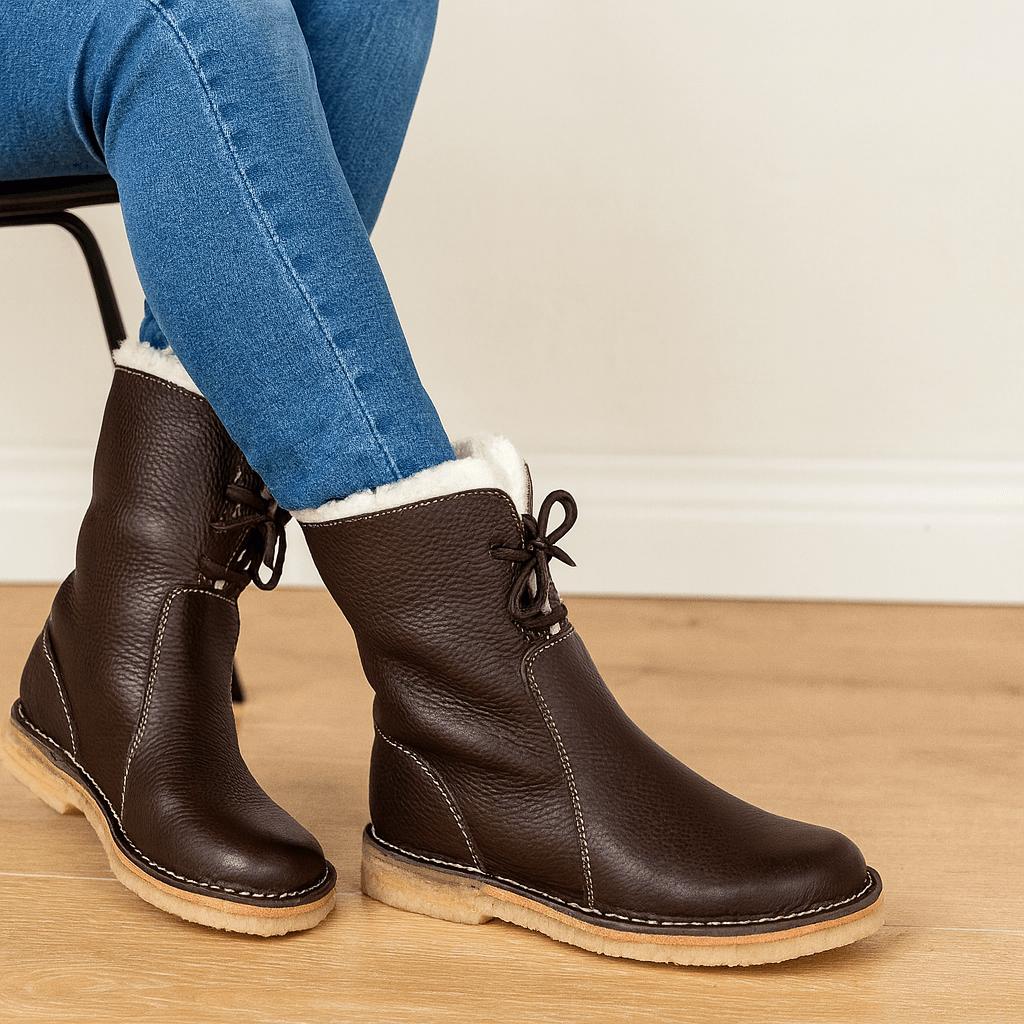 Buty zimowe z podszewką Shearling