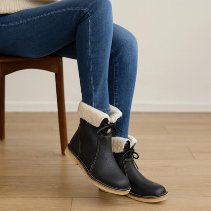 Buty zimowe z podszewką Shearling