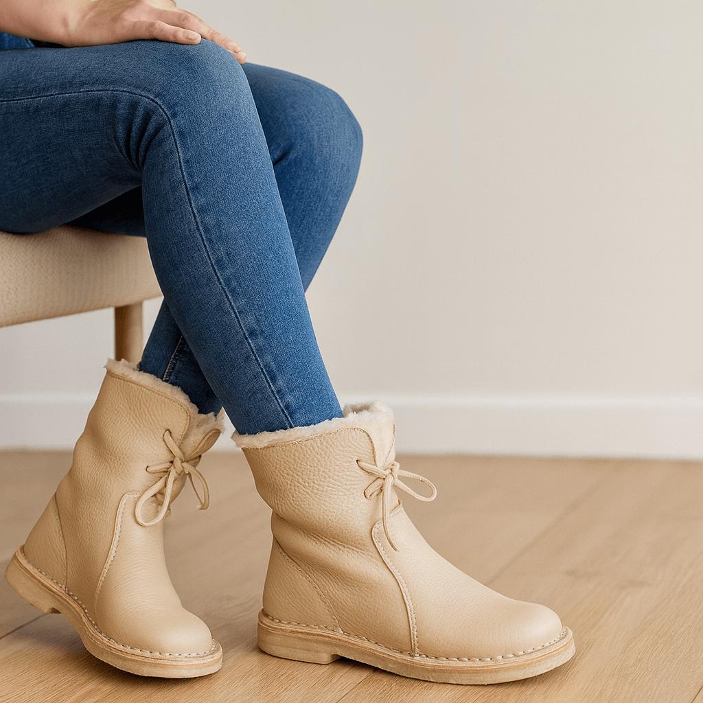 Buty zimowe z podszewką Shearling