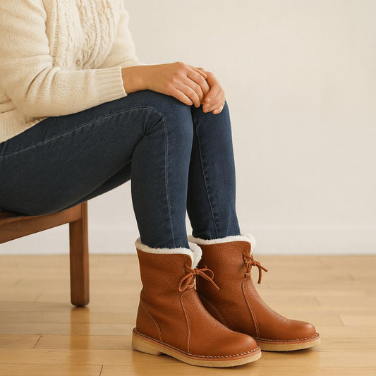Buty zimowe z podszewką Shearling