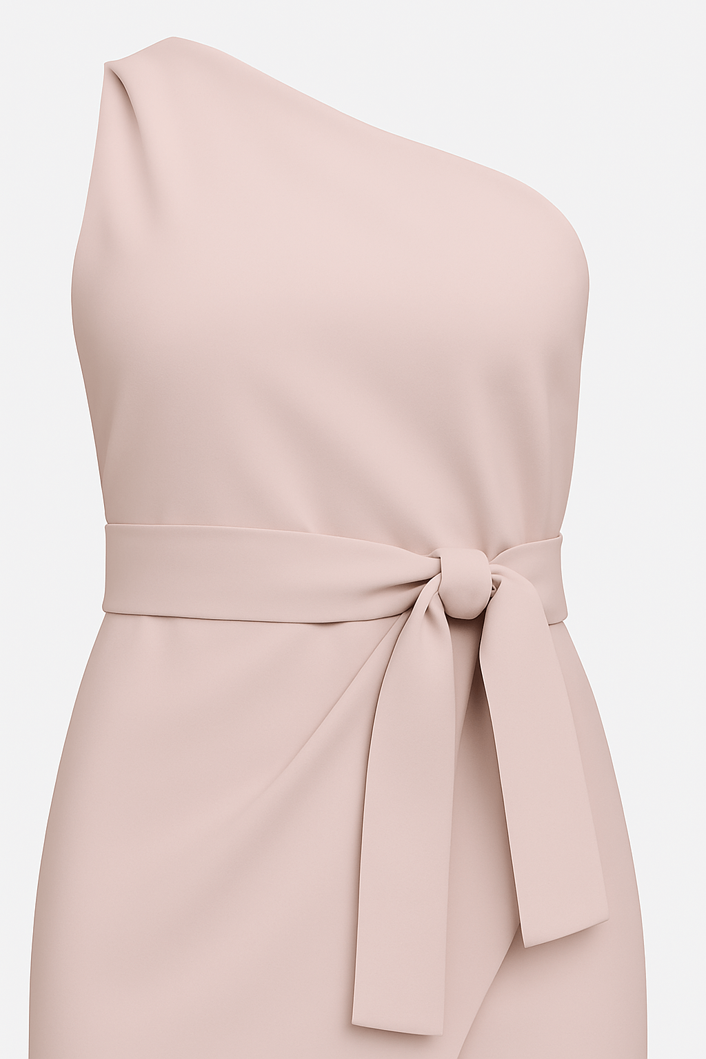 Irene | Asymetryczna sukienka koktajlowa z paskiem 2