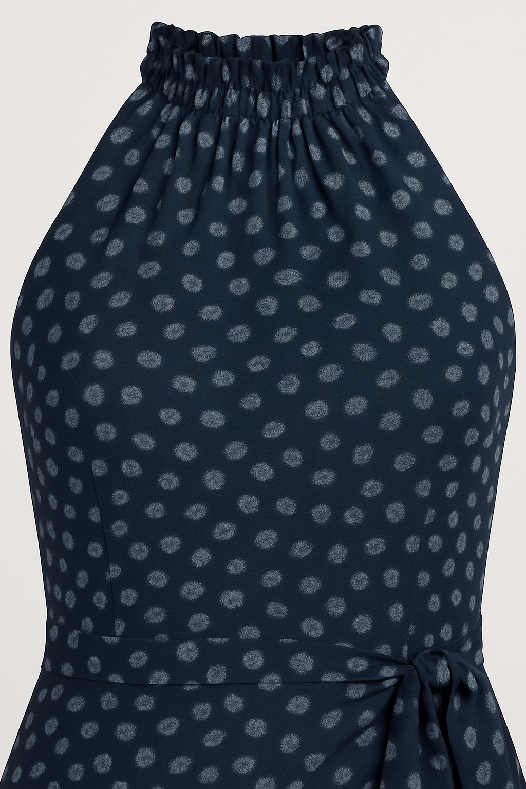 Maria | Halterneck mini sukienka związaną talią 1