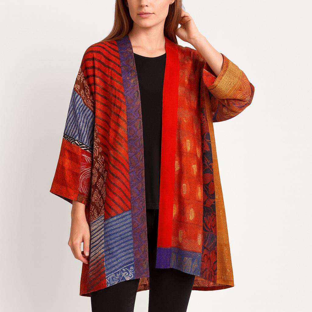 Patchworkowy Kardigan Kimono